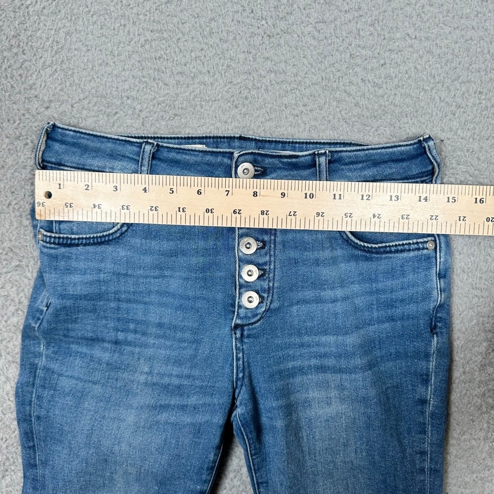 Pilcro and the Letterpress Anthropologie‎ High Rise Skinny Bootcut Jeans Blue 26 - Picture 8 of 11